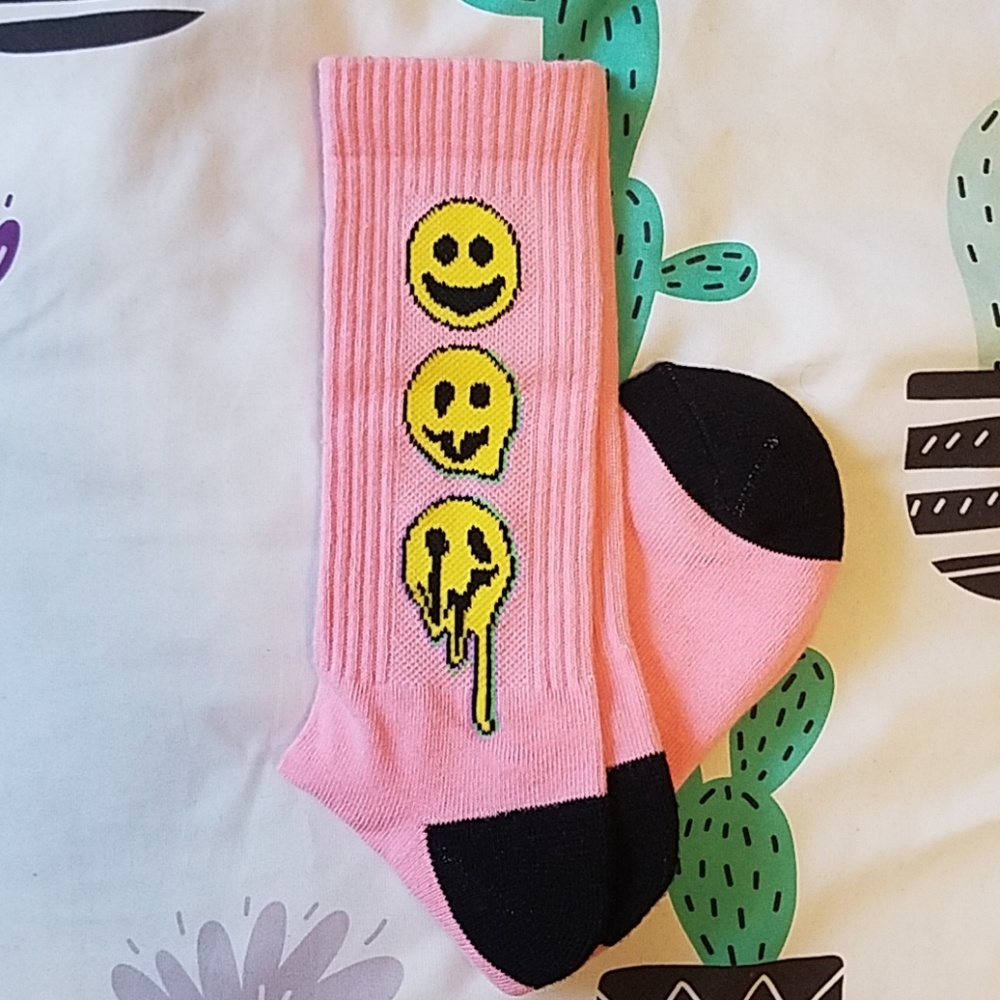 Melting Smiley Socks Unisex